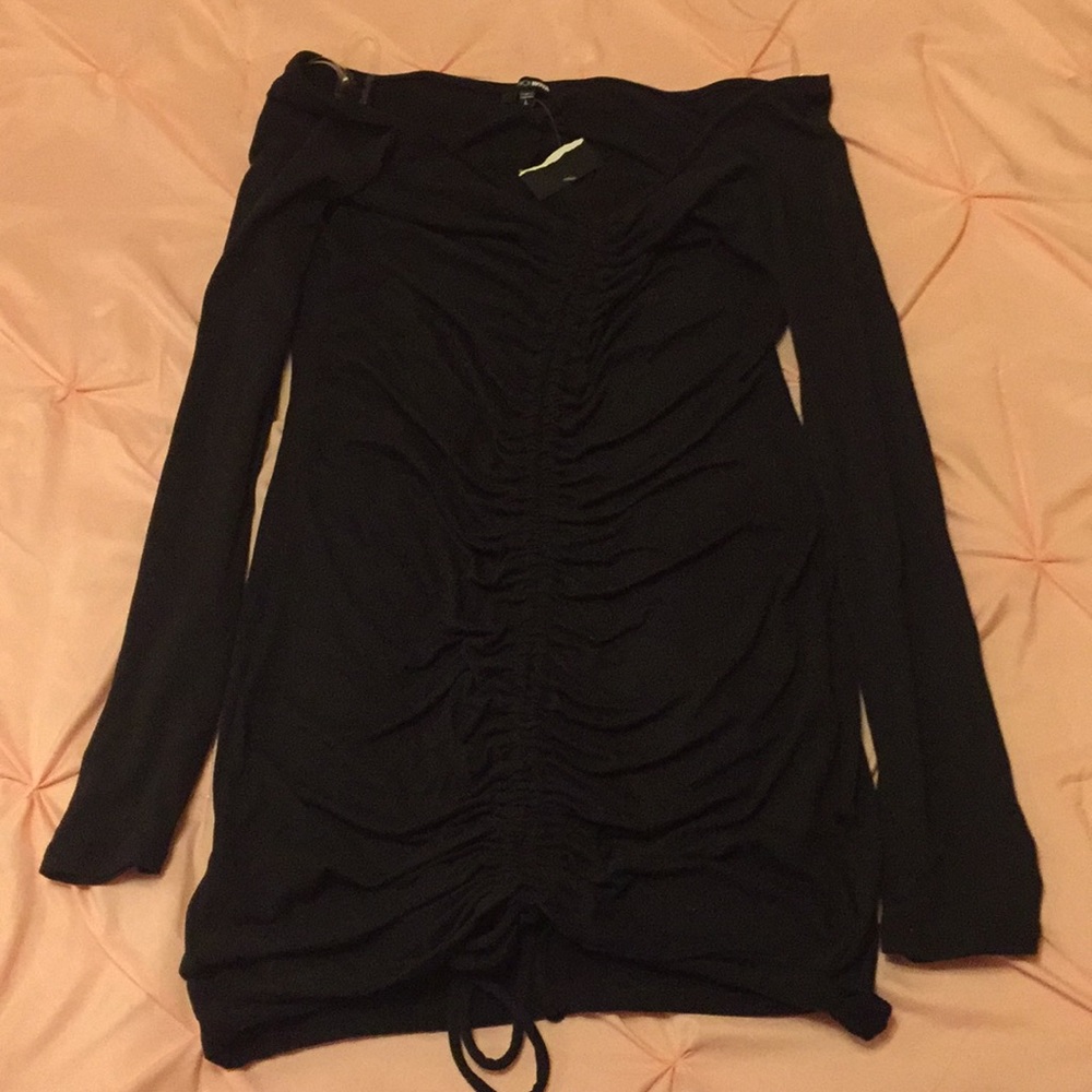 Fashion Nova Mini Black Dress Off the shoulder